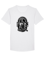 Wild Cowboy Black Tricou mânecă scurtă guler larg Bărbat Skater