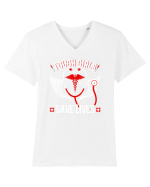 Save lives Tricou mânecă scurtă guler V Bărbat Presenter