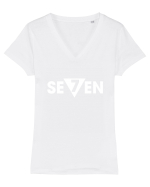 SEVEN Tricou mânecă scurtă guler V Damă Evoker