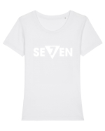 SEVEN Tricou mânecă scurtă guler larg fitted Damă Expresser