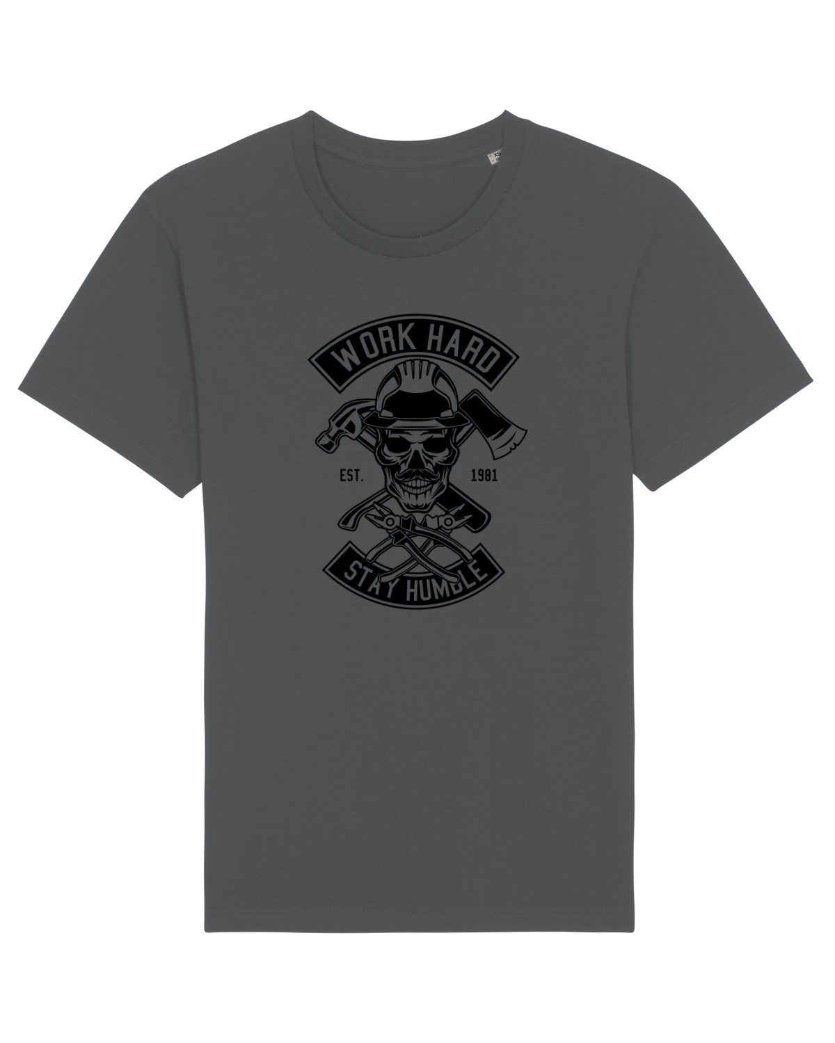 Tricou mânecă scurtă Unisex Rocker Anthracite