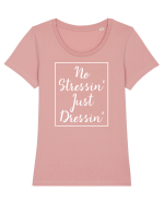 FASHION Tricou mânecă scurtă guler larg fitted Damă Expresser