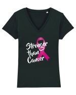 CANCER FIGHTING Tricou mânecă scurtă guler V Damă Evoker