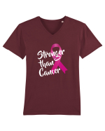CANCER FIGHTING Tricou mânecă scurtă guler V Bărbat Presenter