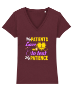 PATIENTS Tricou mânecă scurtă guler V Damă Evoker