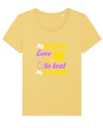 PATIENTS Tricou mânecă scurtă guler larg fitted Damă Expresser