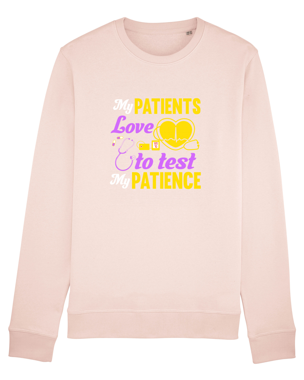 Bluză mânecă lungă Unisex Rise Candy Pink
