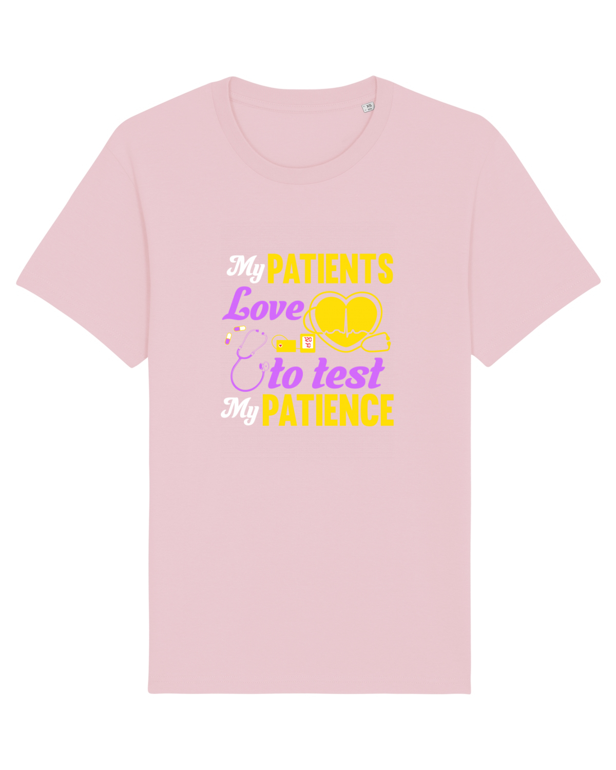Tricou mânecă scurtă Unisex Rocker Cotton Pink