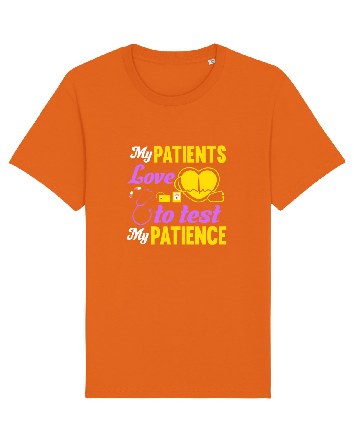 Tricou mânecă scurtă Unisex Rocker Bright Orange