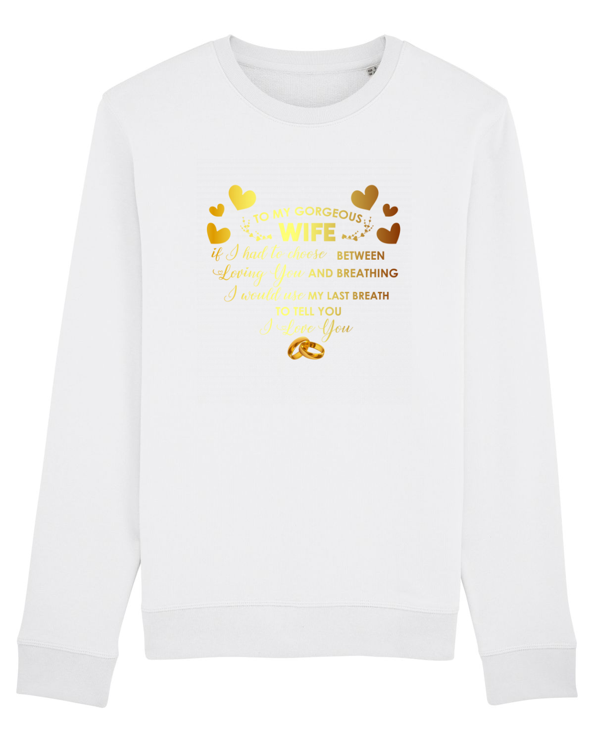 Bluză mânecă lungă Unisex Rise White