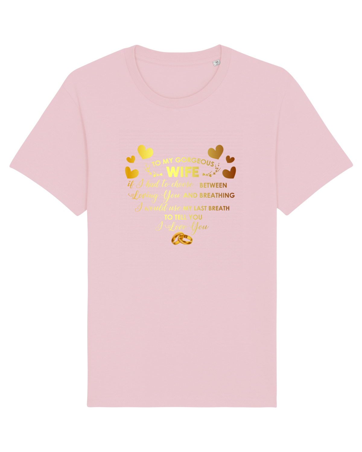 Tricou mânecă scurtă Unisex Rocker Cotton Pink