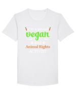 VEGAN Tricou mânecă scurtă guler larg Bărbat Skater