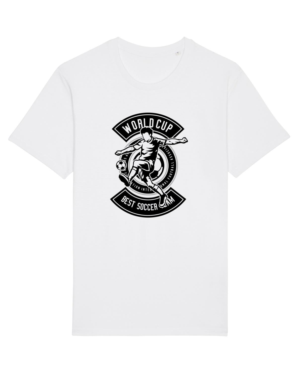 Tricou mânecă scurtă Unisex Rocker White
