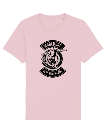 Soccer World Cup Black Cotton Pink