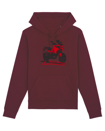 Motorcycles are indeed fun Burgundy