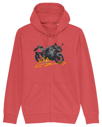 Motorcycles are really fun Carmine Red