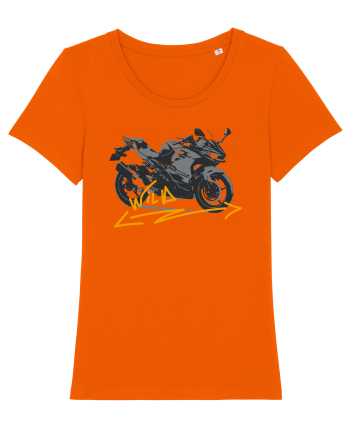Motorcycles are really fun Bright Orange