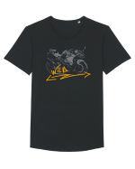 Motorcycles are really fun Tricou mânecă scurtă guler larg Bărbat Skater