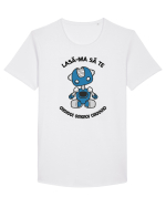 Lasa-ma sa te 01101001 01110101 Tricou mânecă scurtă guler larg Bărbat Skater