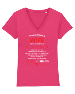 WIFE Tricou mânecă scurtă guler V Damă Evoker