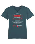 WIFE Tricou mânecă scurtă guler V Bărbat Presenter