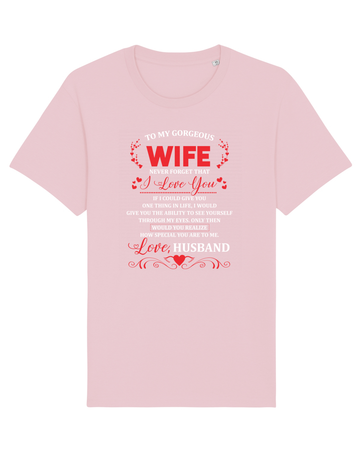 Tricou mânecă scurtă Unisex Rocker Cotton Pink