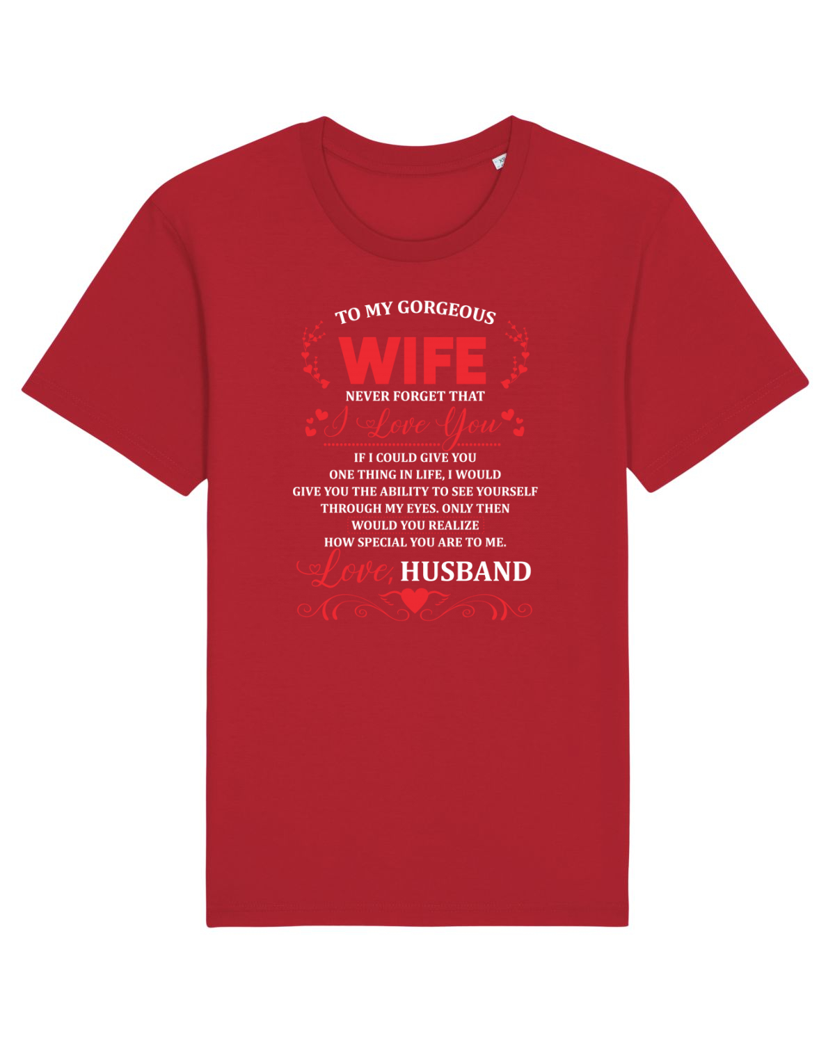 Tricou mânecă scurtă Unisex Rocker Red