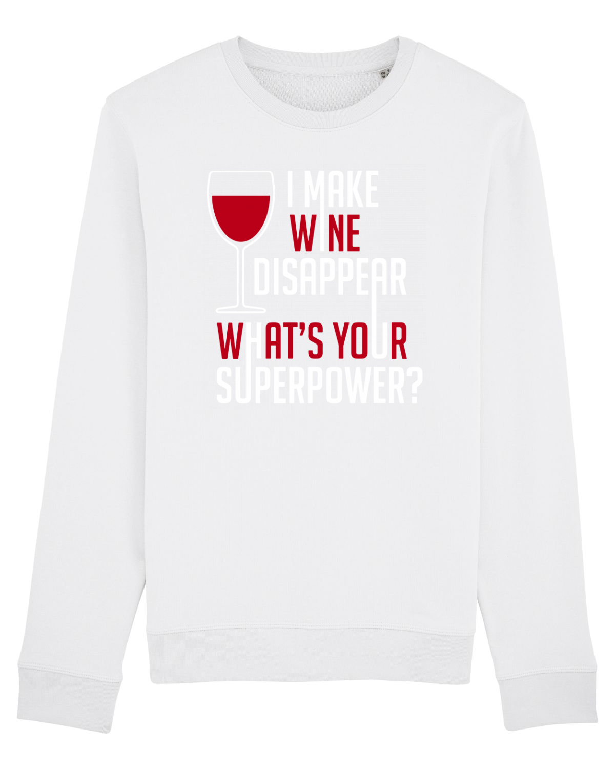Bluză mânecă lungă Unisex Rise White