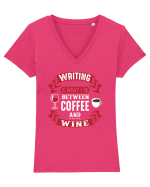 WRITER Tricou mânecă scurtă guler V Damă Evoker