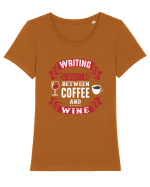 WRITER Tricou mânecă scurtă guler larg fitted Damă Expresser
