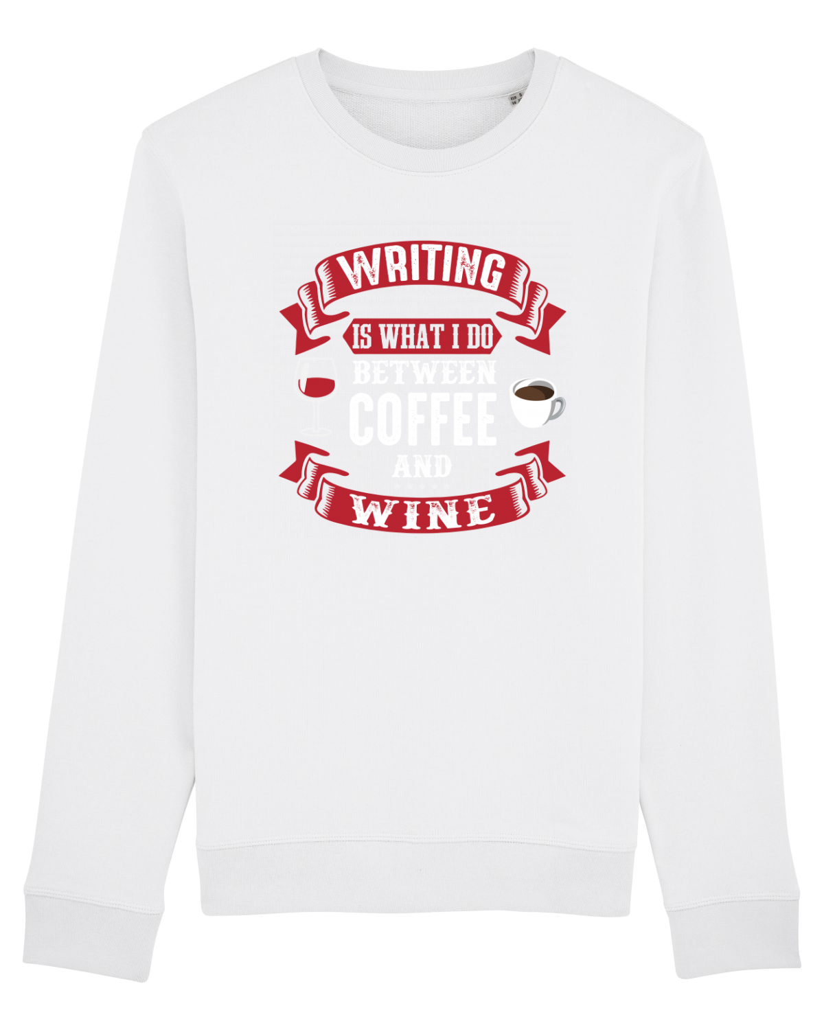 Bluză mânecă lungă Unisex Rise White