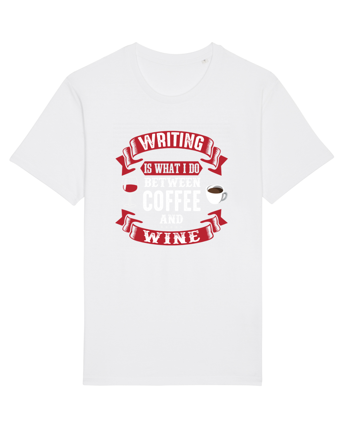 Tricou mânecă scurtă Unisex Rocker White