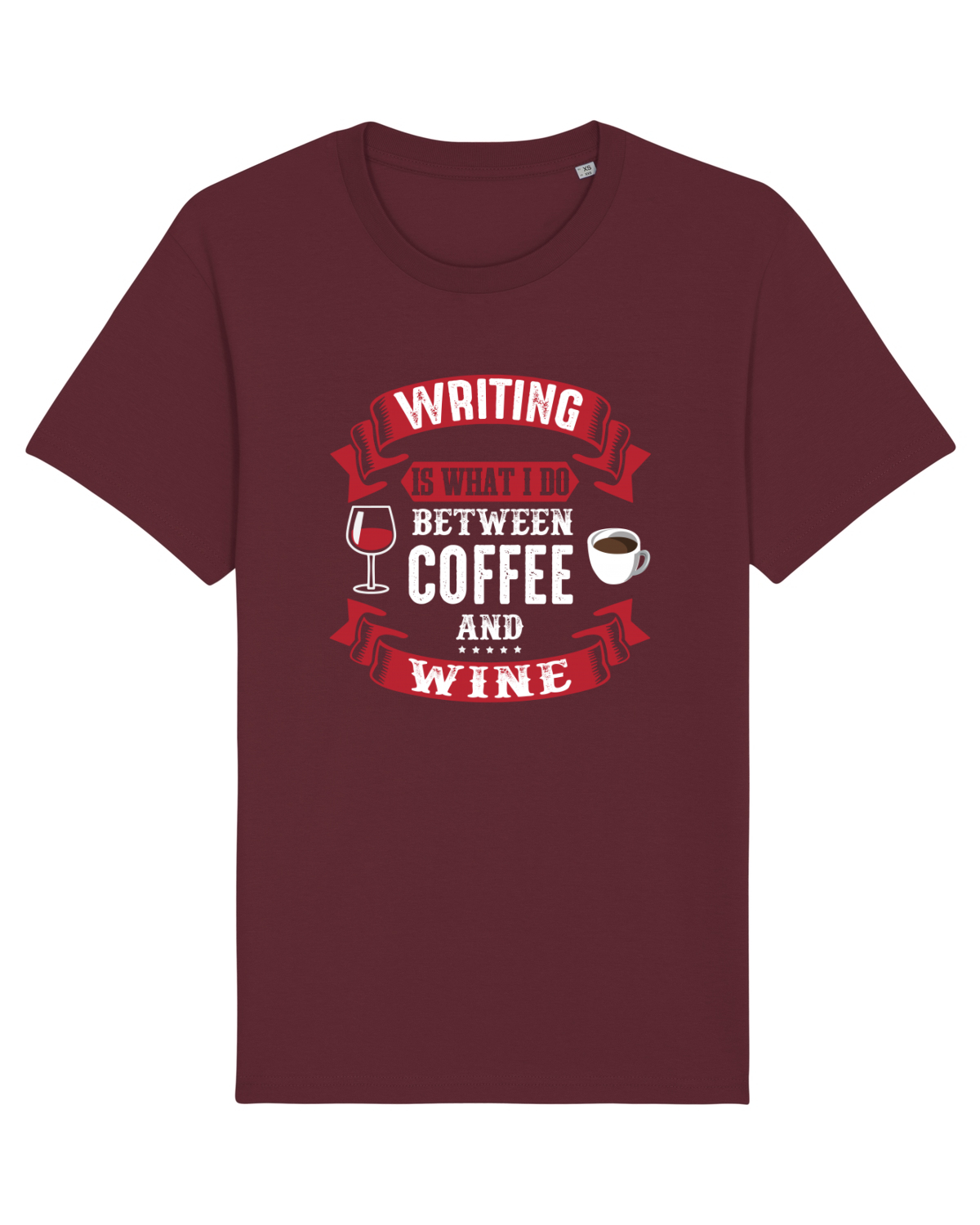 Tricou mânecă scurtă Unisex Rocker Burgundy