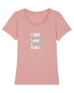 TEACHER Tricou mânecă scurtă guler larg fitted Damă Expresser