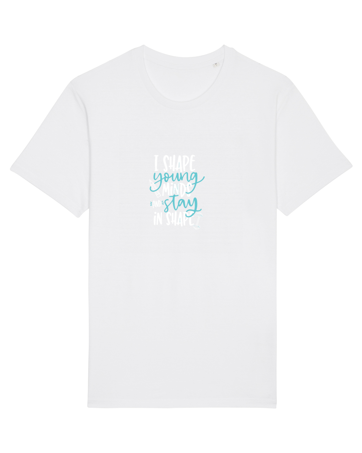 Tricou mânecă scurtă Unisex Rocker White