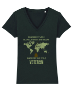 VETERAN Tricou mânecă scurtă guler V Damă Evoker