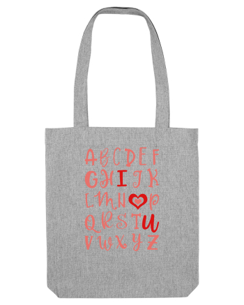 ABC I Love You Heather Grey