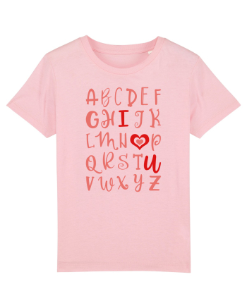ABC I Love You Cotton Pink