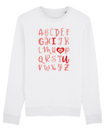 ABC I Love You Bluză mânecă lungă Unisex Rise
