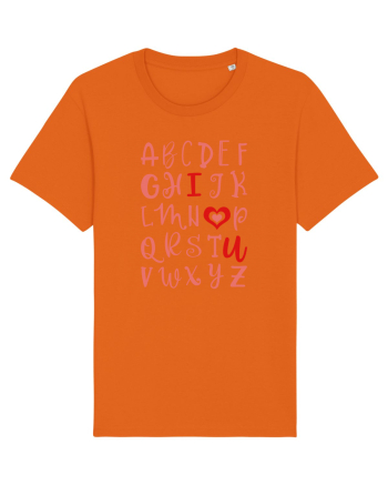 ABC I Love You Bright Orange