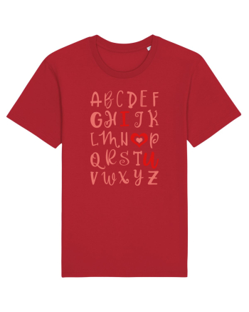 ABC I Love You Red