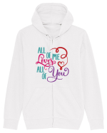 All of me Loves All of You Hanorac cu fermoar Unisex Connector