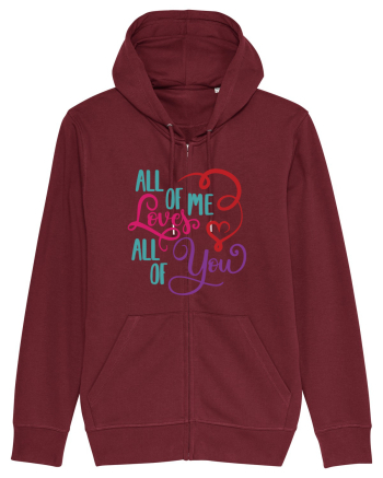 All of me Loves All of You Burgundy