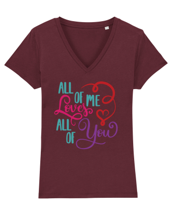 All of me Loves All of You Burgundy