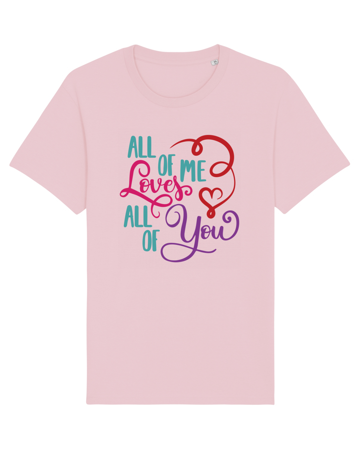 Tricou mânecă scurtă Unisex Rocker Cotton Pink