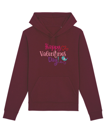 Happy Valentines Day Burgundy