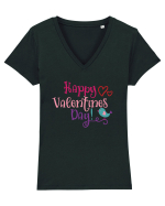 Happy Valentines Day Tricou mânecă scurtă guler V Damă Evoker