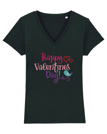 Happy Valentines Day Black