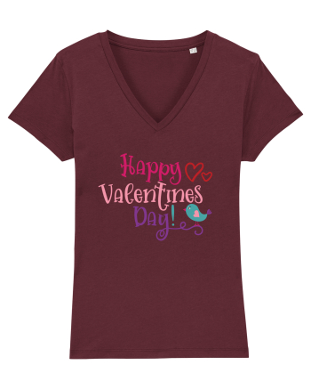 Happy Valentines Day Burgundy