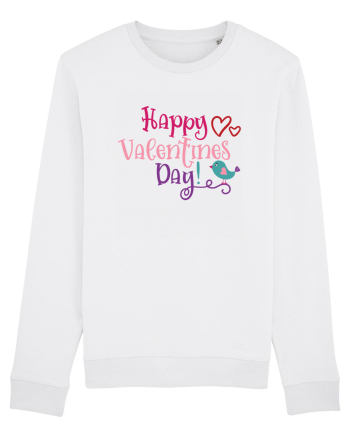 Happy Valentines Day White